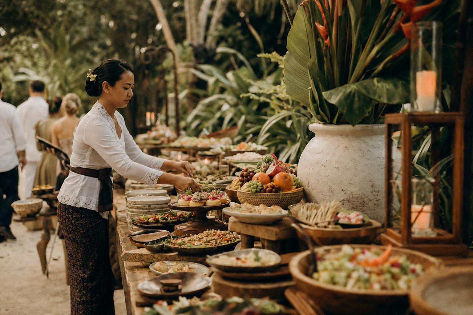 Mariage à Bali - catering