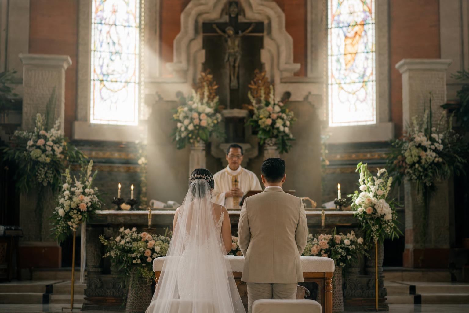 Mariage à Bali - catholic