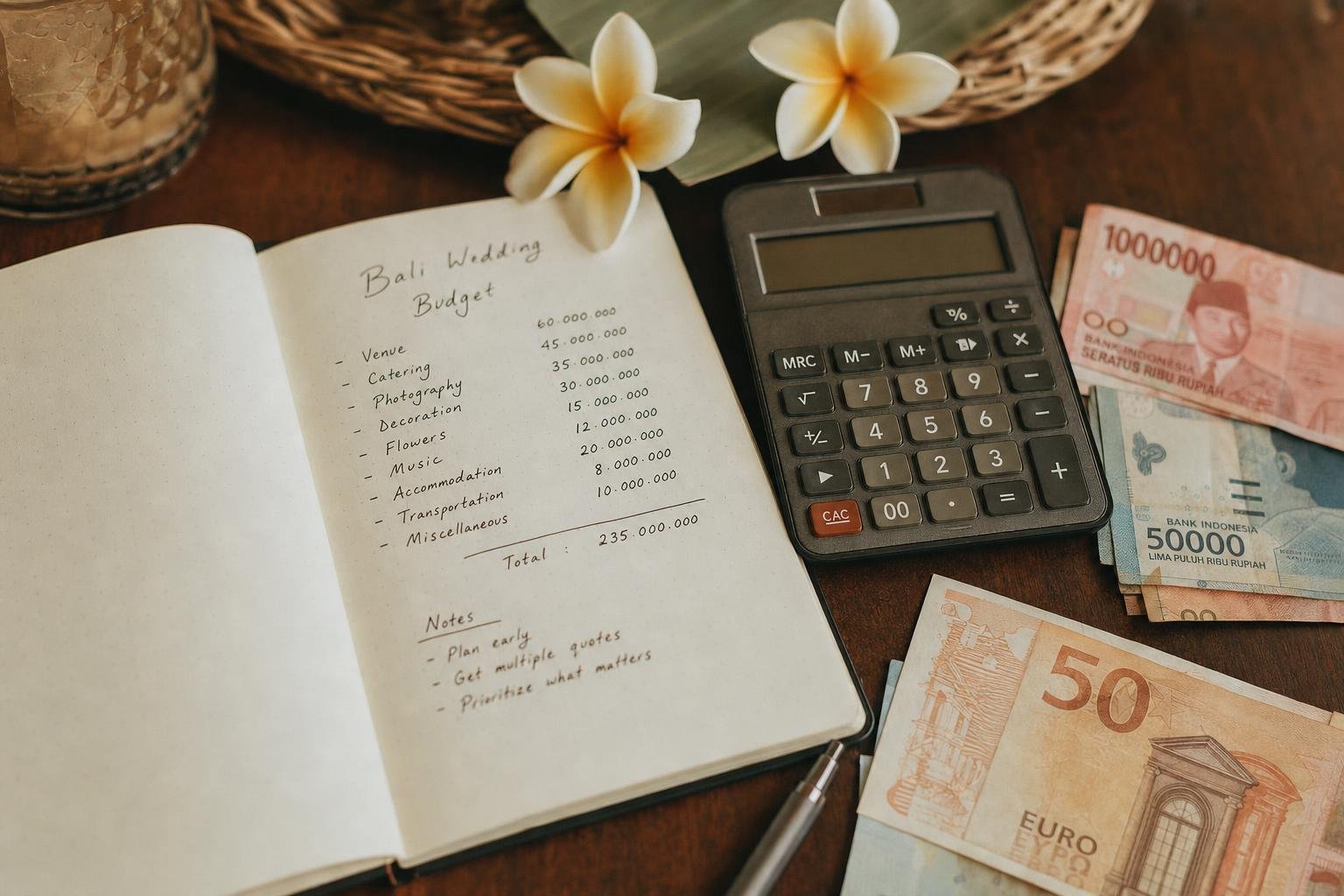 Prix d&rsquo;un mariage à Bali : le vrai budget